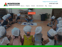 Tablet Screenshot of montessoriamerican.com